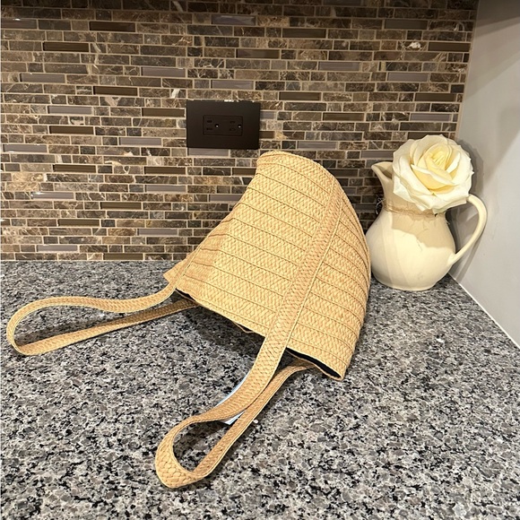 ✨NWT✨ Draper James "Everyday" Straw Shoulder Bag Resort Coastal - Picture 6 of 10